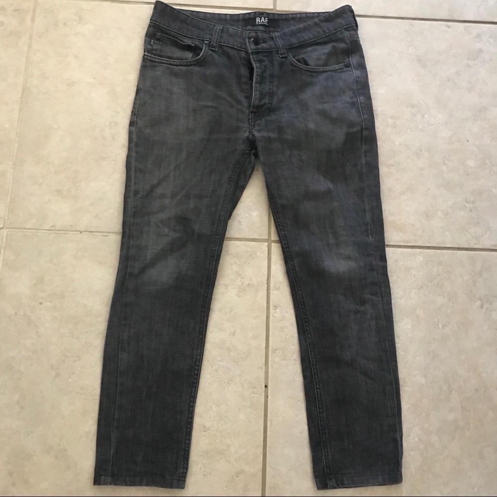 RAF SIMMONS Button Up Fly Jeans